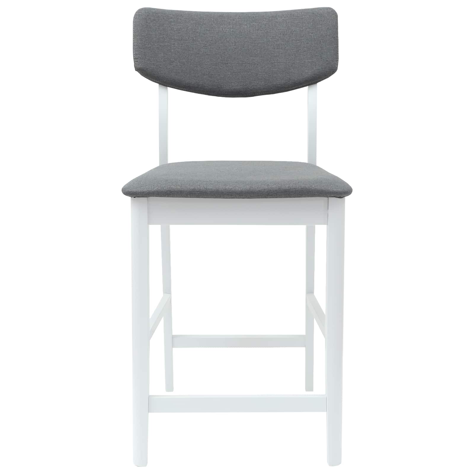 Esszimmerstühle 2 pcs Weiß 48 x 49 x 95 cm Massives Gummiholz