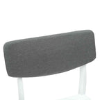 Esszimmerstühle 2 pcs Weiß 48 x 49 x 95 cm Massives Gummiholz