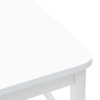 Esszimmerstühle 2 pcs Weiß 48 x 49 x 95 cm Massives Gummiholz