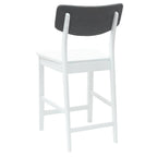 Esszimmerstühle 2 pcs Weiß 48 x 49 x 95 cm Massives Gummiholz