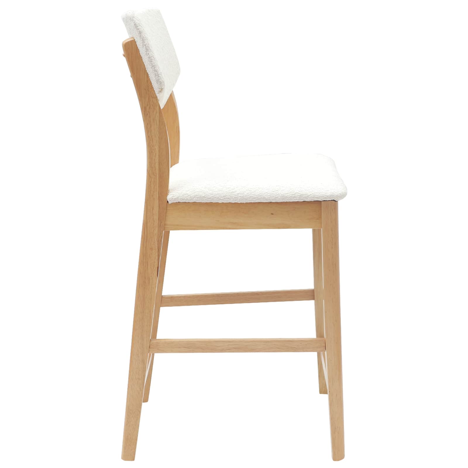Esszimmerstühle 2 pcs Natur 48 x 49 x 95 cm Massives Gummiholz