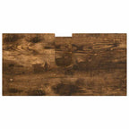 Badezimmermöbel-Set 4 pcs Geräucherte Eiche Holzwerkstoff