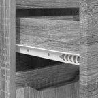 Badezimmermöbel-Set mit Regal 3 pcs Graues Sonoma Holzwerkstoff