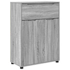 Badezimmermöbel-Set mit Regal 3 pcs Graues Sonoma Holzwerkstoff