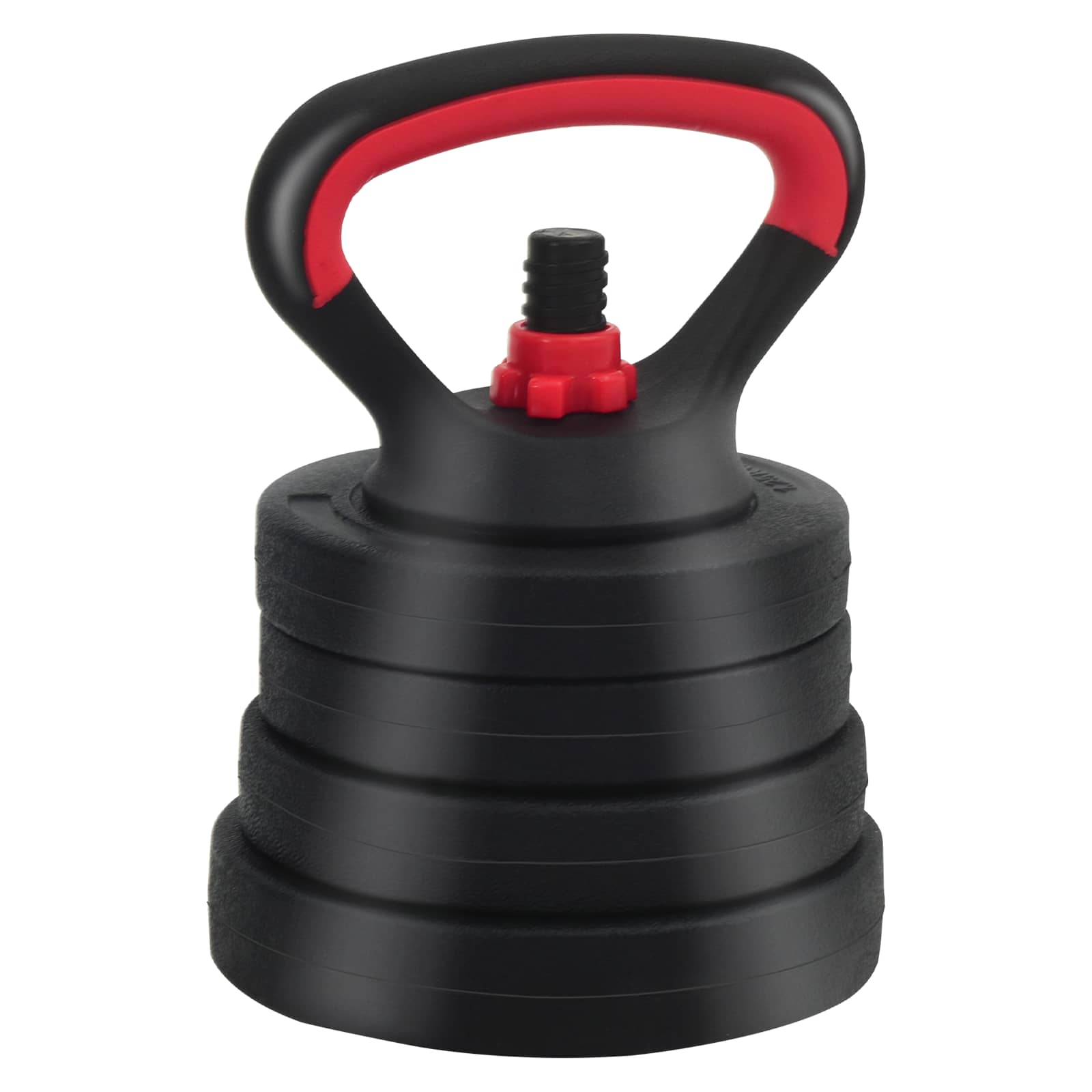 4-in-1 Hantelset 30kg Schwarz und Rot Zement und Eisensand