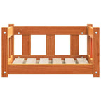 Hundebett Wachsbraun 55 x 45 x 28 cm Massives Kiefernholz