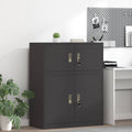Aufbewahrungsschrank Schwarz 90 x 40 x 40 cm Stahl