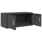 Aufbewahrungsschrank Schwarz 90 x 40 x 40 cm Stahl