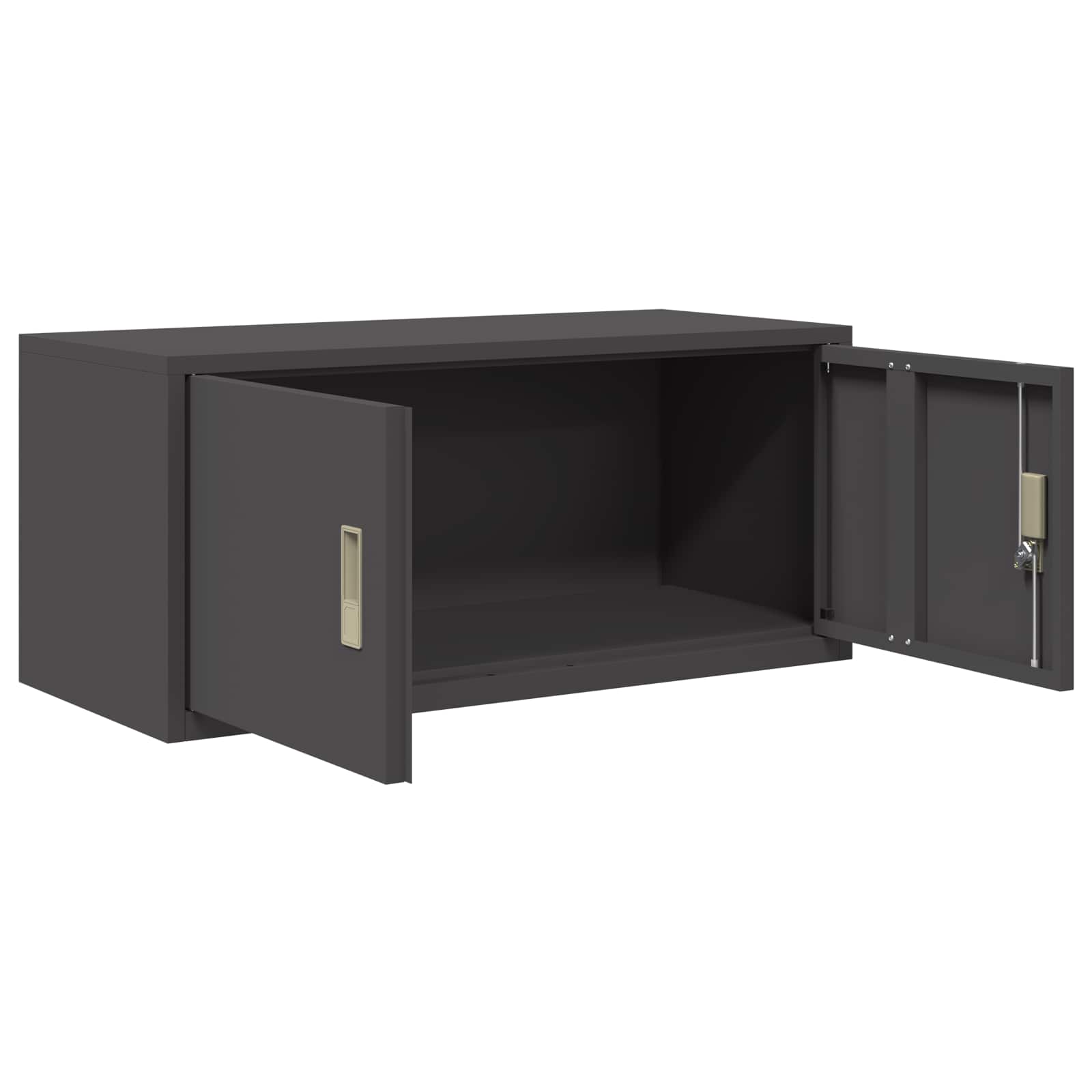 Aufbewahrungsschrank Schwarz 90 x 40 x 40 cm Stahl