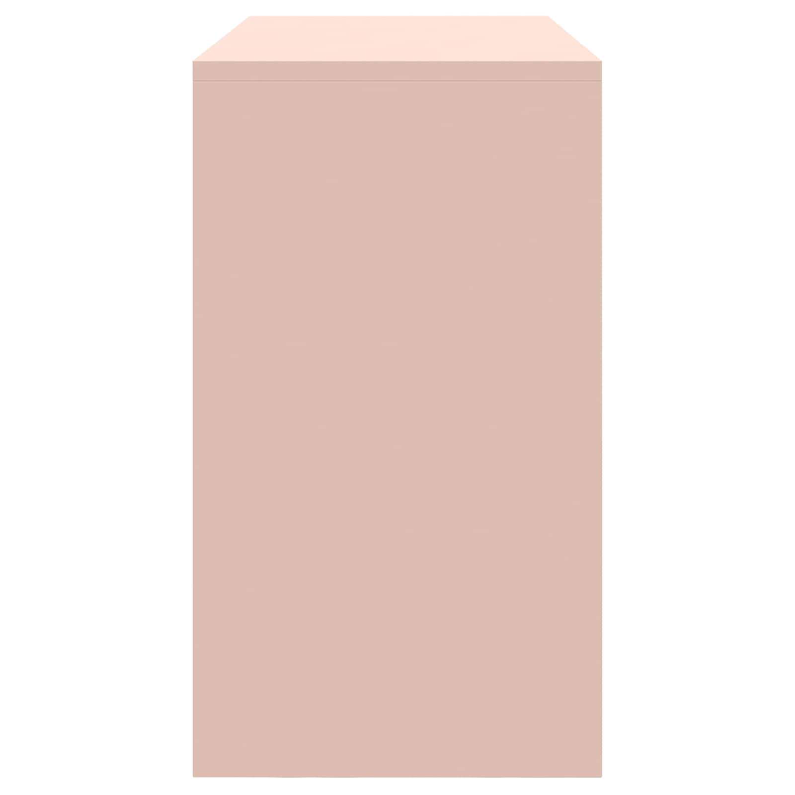 Aufbewahrungsschrank Rosa 90 x 40 x 70 cm Stahl