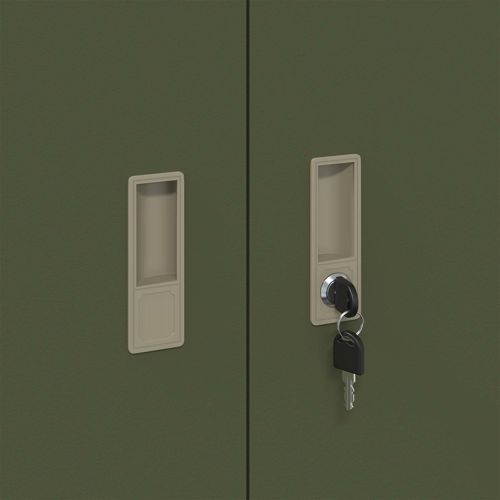 Aufbewahrungsschrank Olive Grün 90 x 40 x 70 cm Stahl