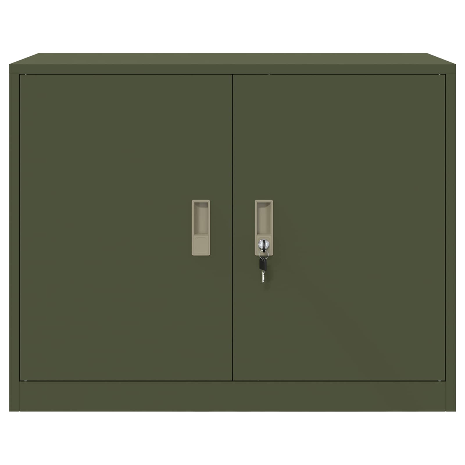 Aufbewahrungsschrank Olive Grün 90 x 40 x 70 cm Stahl