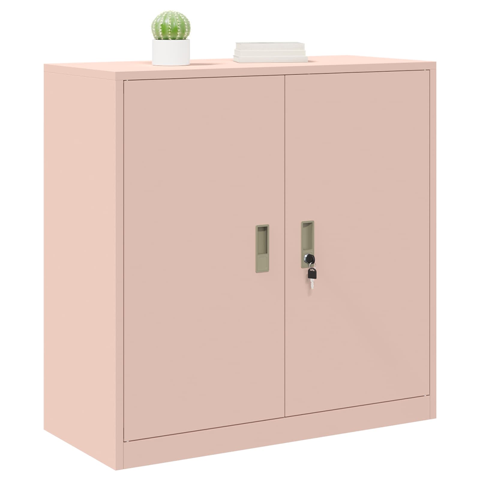 Aufbewahrungsschrank Rosa 90 x 40 x 90 cm Stahl