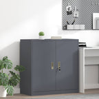 Aufbewahrungsschrank Anthrazit 90 x 40 x 90 cm Stahl