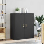 Aufbewahrungsschrank Schwarz 90 x 40 x 105 cm Stahl
