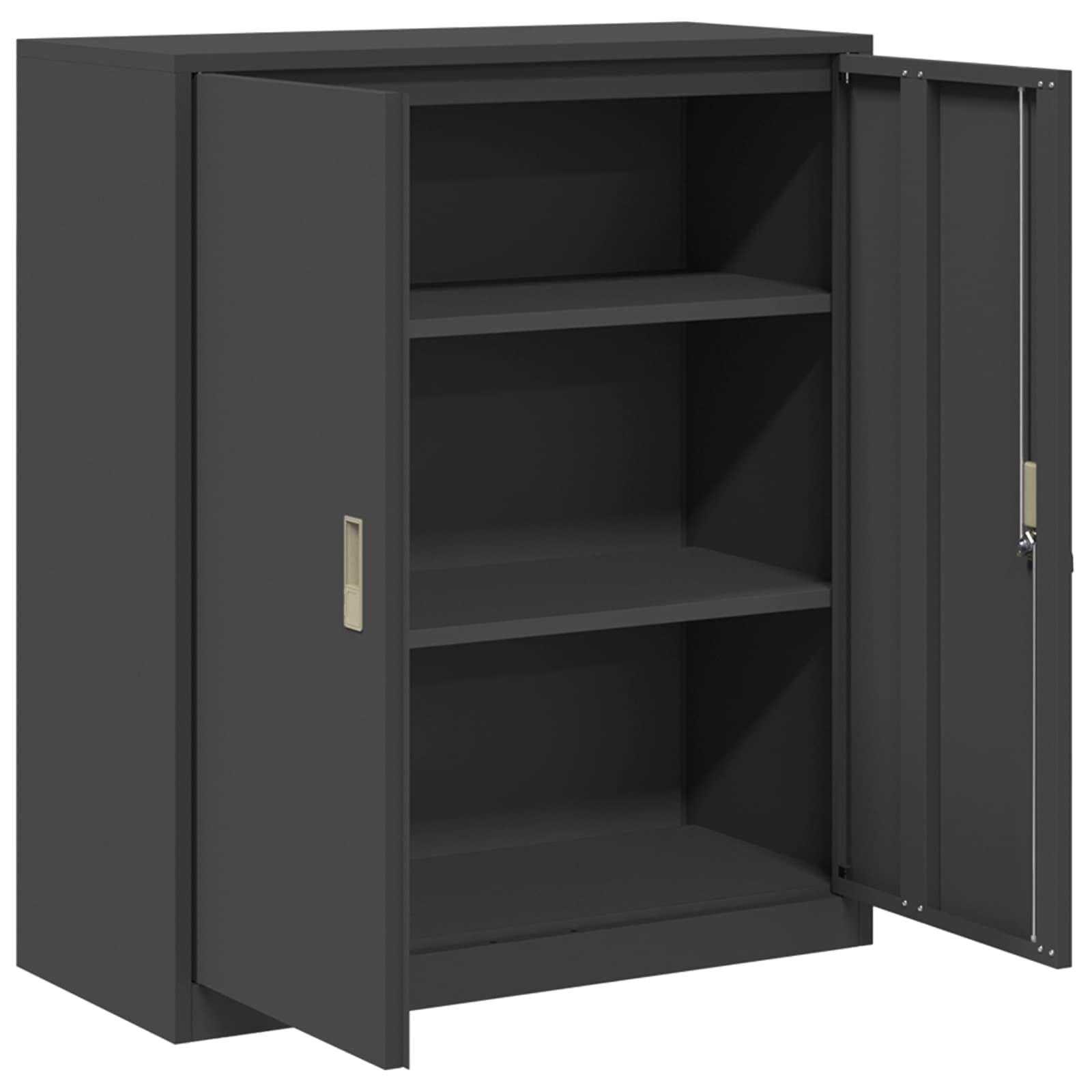 Aufbewahrungsschrank Schwarz 90 x 40 x 105 cm Stahl