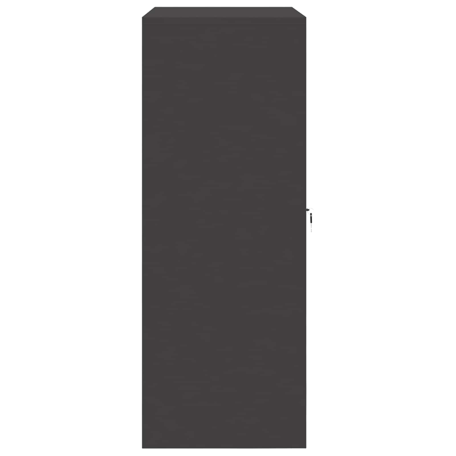 Aufbewahrungsschrank Schwarz 90 x 40 x 105 cm Stahl