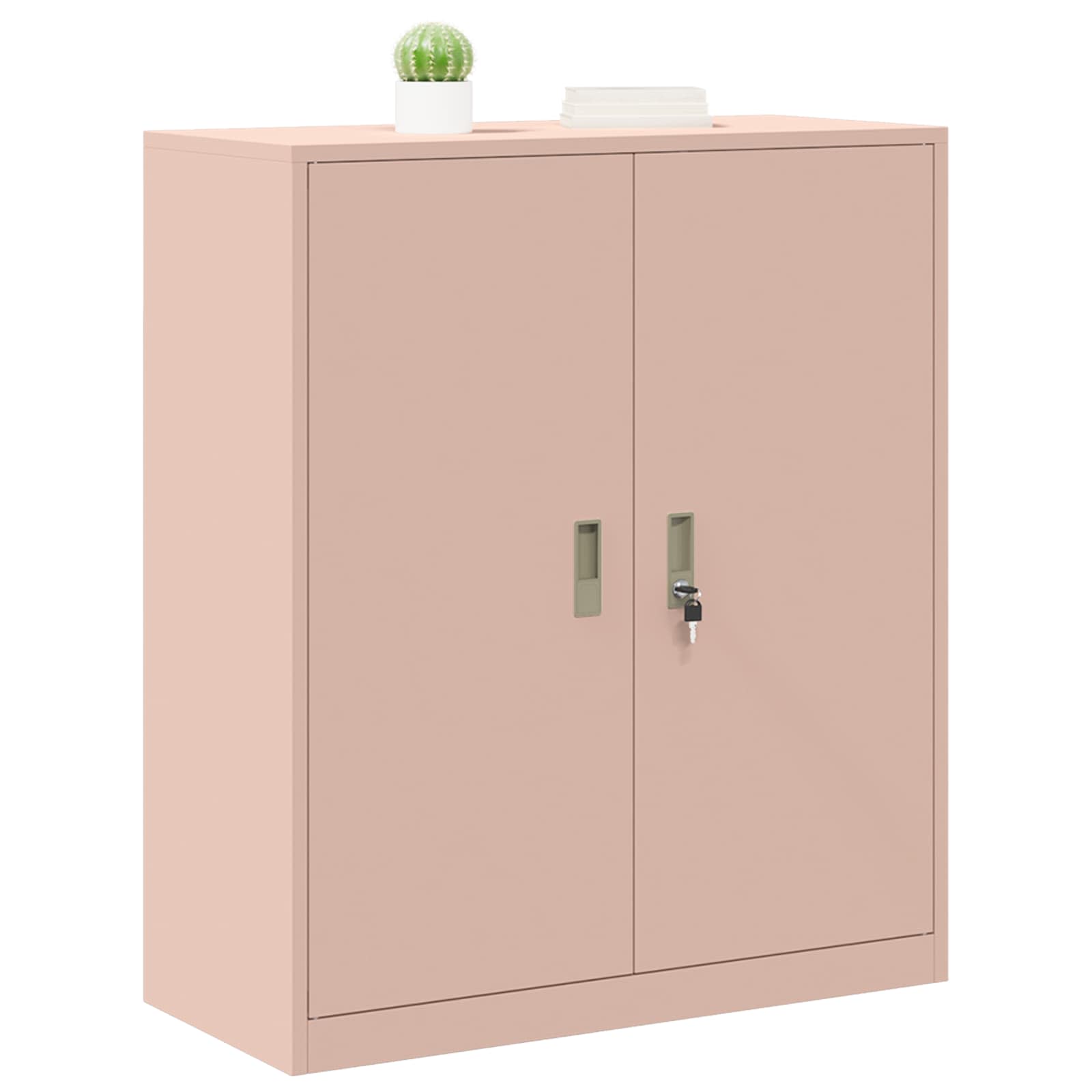 Aufbewahrungsschrank Rosa 90 x 40 x 105 cm Stahl