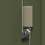 Aufbewahrungsschrank Olive Grün 90 x 40 x 105 cm Stahl