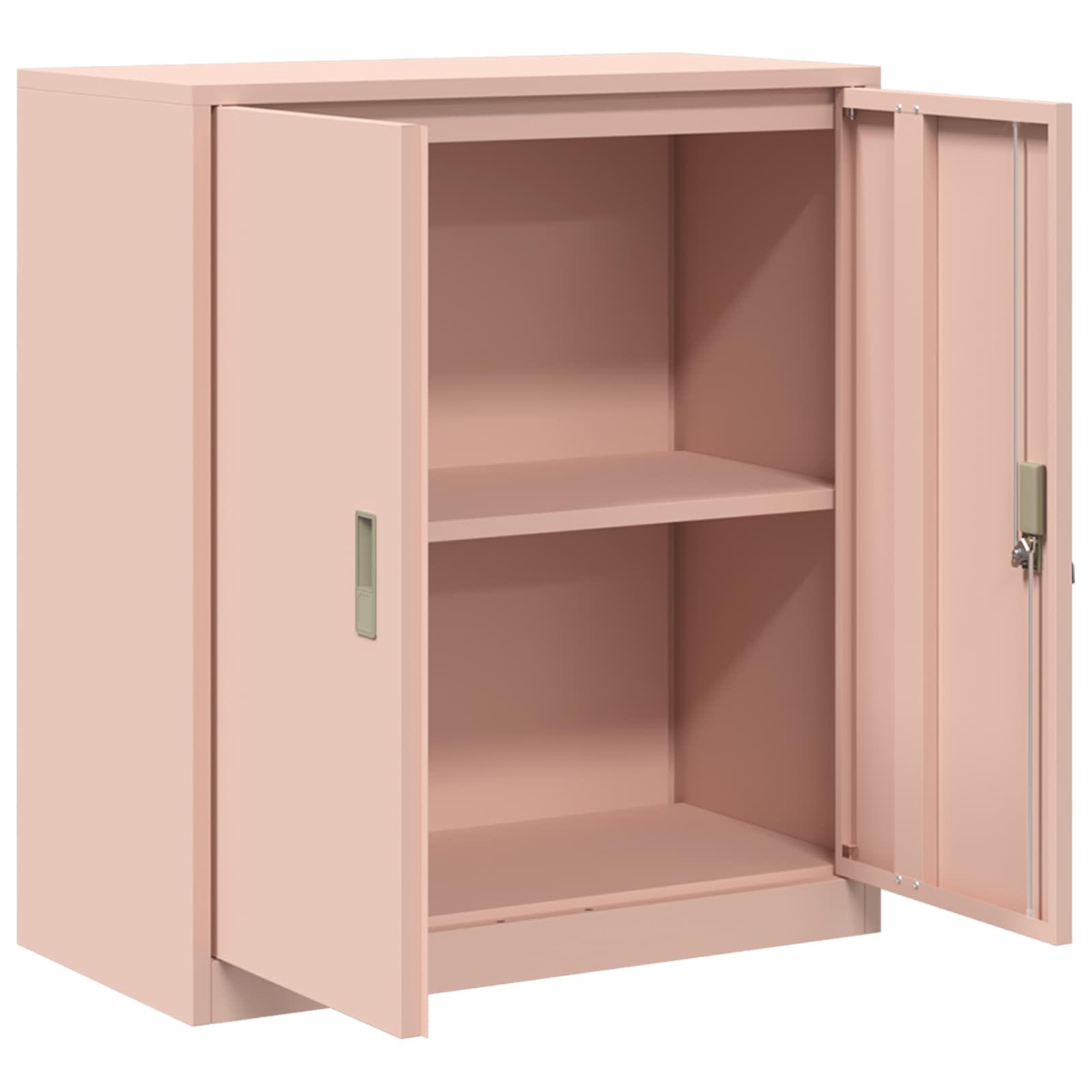Aufbewahrungsschrank Rosa 80 x 40 x 90 cm Stahl