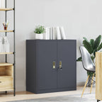 Aufbewahrungsschrank Anthrazit 80 x 40 x 90 cm Stahl