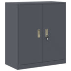 Aufbewahrungsschrank Anthrazit 80 x 40 x 90 cm Stahl