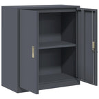 Aufbewahrungsschrank Anthrazit 80 x 40 x 90 cm Stahl