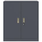 Aufbewahrungsschrank Anthrazit 80 x 40 x 90 cm Stahl