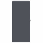 Aufbewahrungsschrank Anthrazit 80 x 40 x 90 cm Stahl
