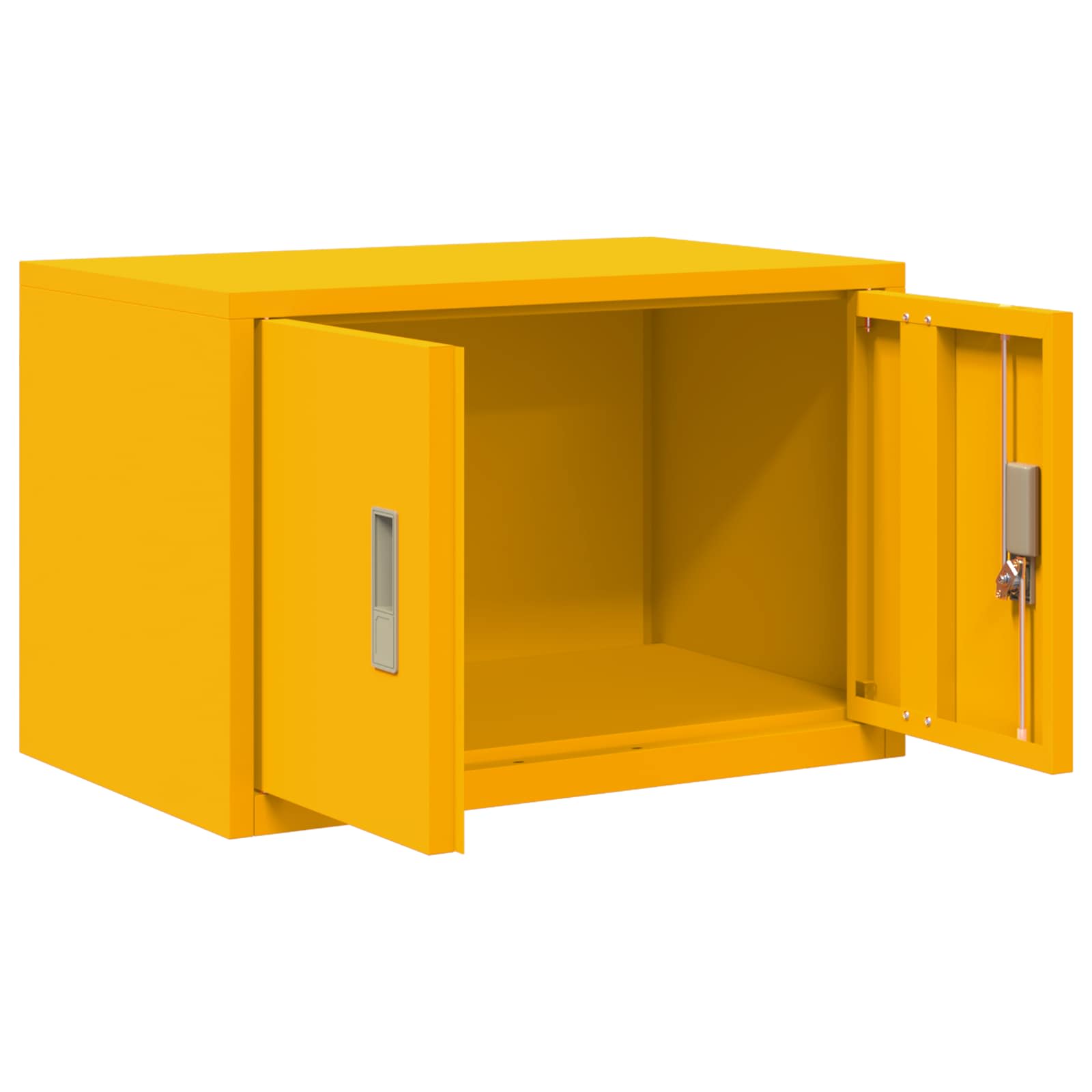 Aufbewahrungsschrank Senfgelb 60 x 40 x 40 cm Stahl