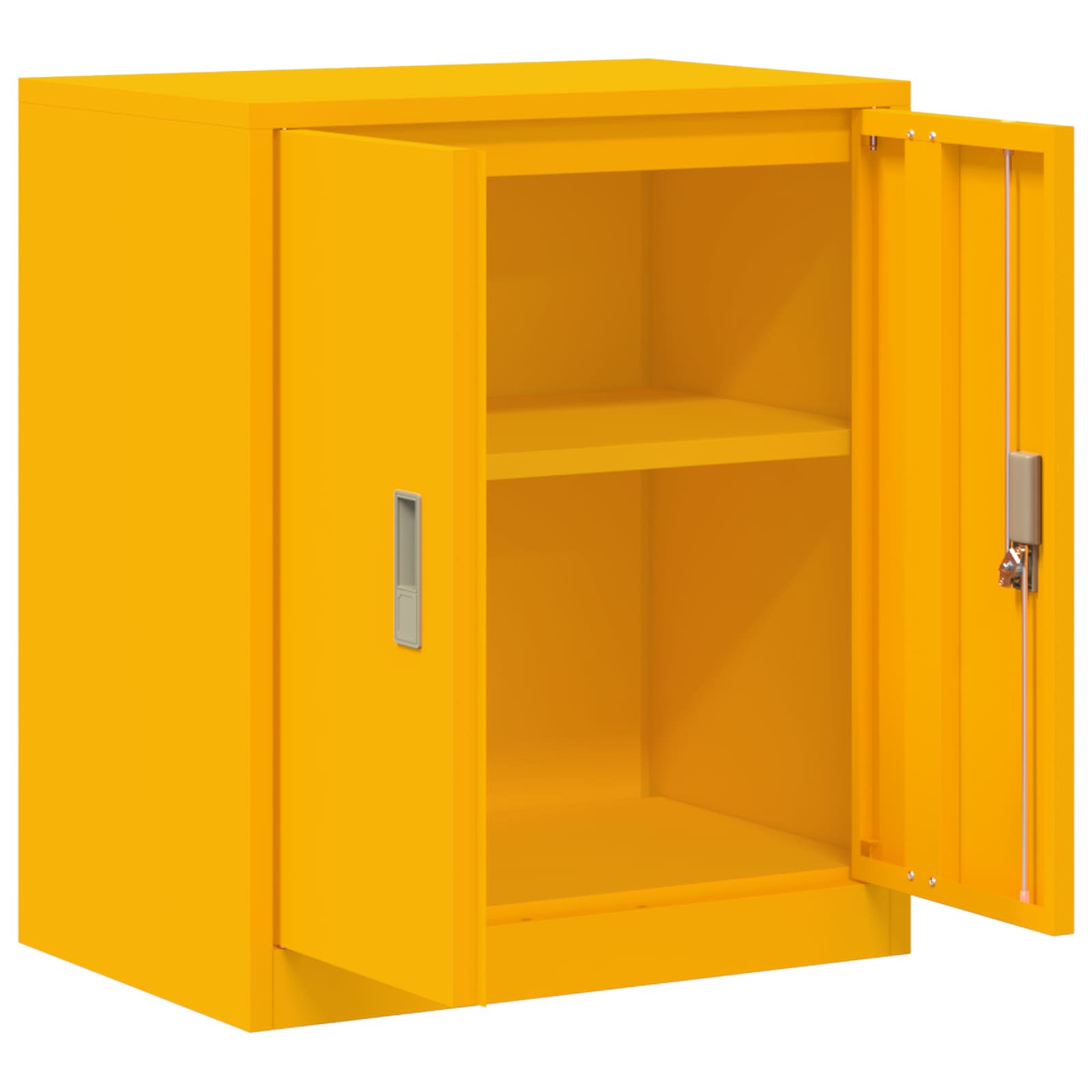 Aufbewahrungsschrank Senfgelb 60 x 40 x 70 cm Stahl