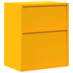 Aufbewahrungsschrank Senfgelb 60 x 40 x 70 cm Stahl