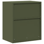 Aufbewahrungsschrank Olive Grün 60 x 40 x 70 cm Stahl
