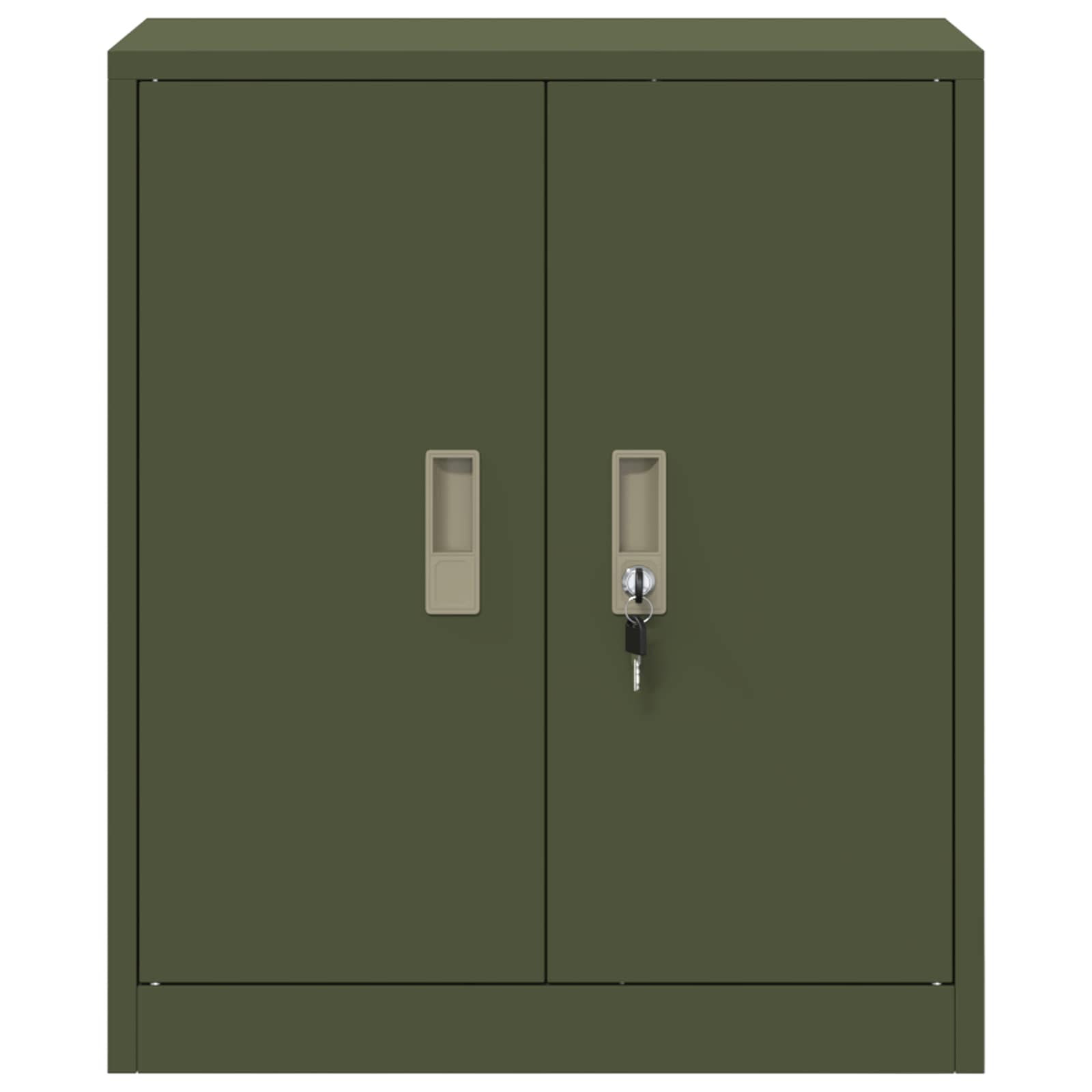 Aufbewahrungsschrank Olive Grün 60 x 40 x 70 cm Stahl