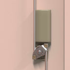 Aufbewahrungsschrank Rosa 60 x 40 x 90 cm Stahl