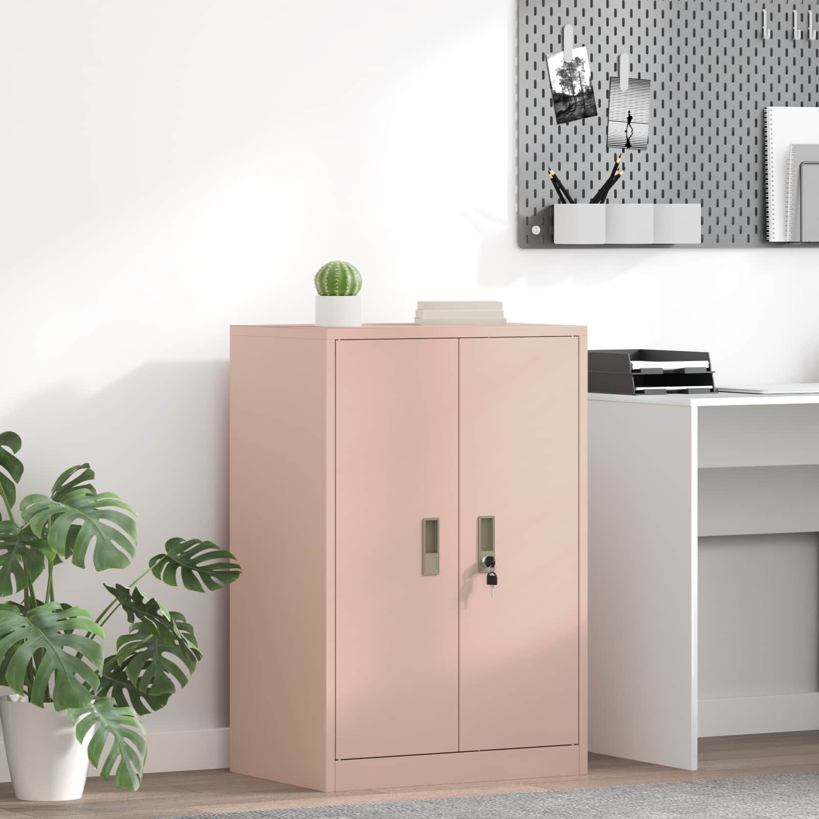 Aufbewahrungsschrank Rosa 60 x 40 x 90 cm Stahl