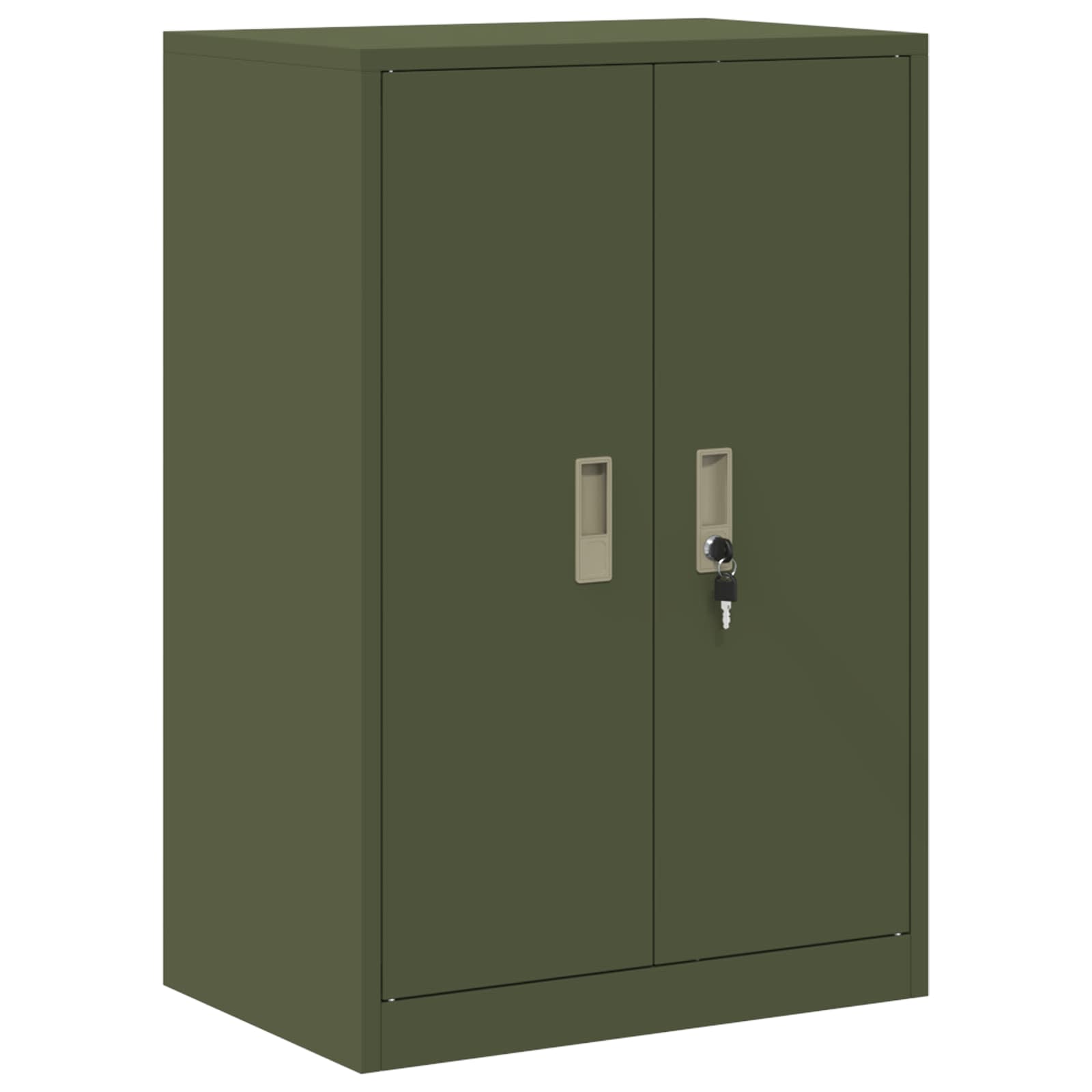 Aufbewahrungsschrank Olive Grün 60 x 40 x 90 cm Stahl