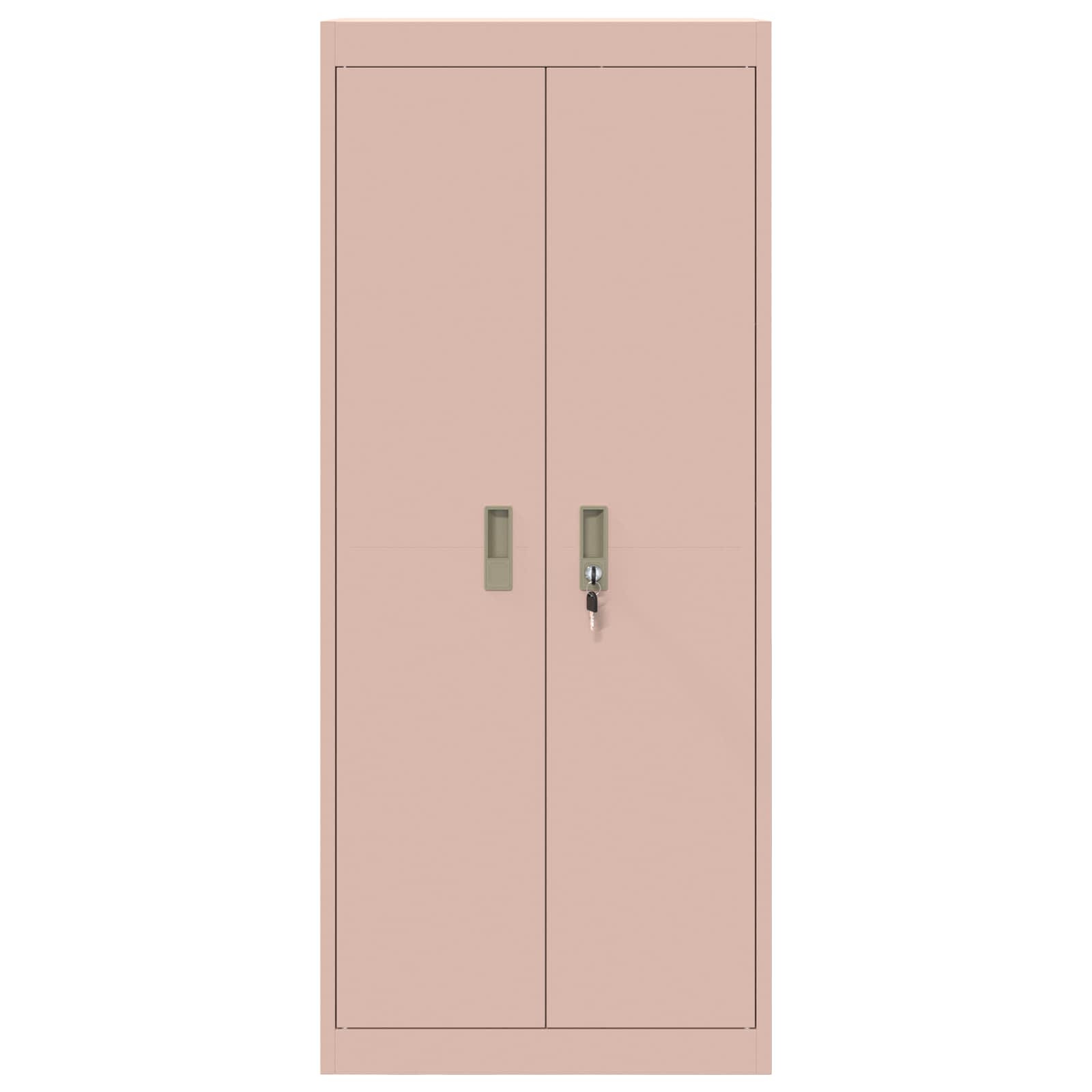 Aufbewahrungsschrank Rosa 60 x 40 x 140 cm Stahl
