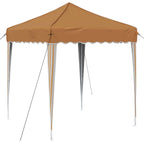 Pop-up Partyzelt 195 x 195 x 245 cm Beige Oxford-Stoff