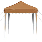 Pop-up Partyzelt 195 x 195 x 245 cm Beige Oxford-Stoff