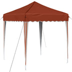 Pop-up Partyzelt 195 x 195 x 245 cm Terrakotta Oxford-Stoff