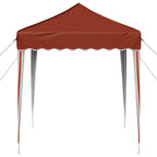 Pop-up Partyzelt 195 x 195 x 245 cm Terrakotta Oxford-Stoff