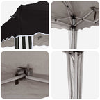 Pop-up Partyzelt 195 x 195 x 245 cm Schwarz Oxford-Stoff