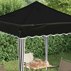 Pop-up Partyzelt 195 x 195 x 245 cm Schwarz Oxford-Stoff
