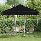 Pop-up Partyzelt 195 x 195 x 245 cm Schwarz Oxford-Stoff