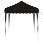 Pop-up Partyzelt 195 x 195 x 245 cm Schwarz Oxford-Stoff