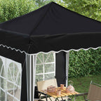 Pop-up Partyzelt 195 x 195 x 245 cm Anthrazit Oxford-Stoff