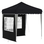 Pop-up Partyzelt 195 x 195 x 245 cm Anthrazit Oxford-Stoff