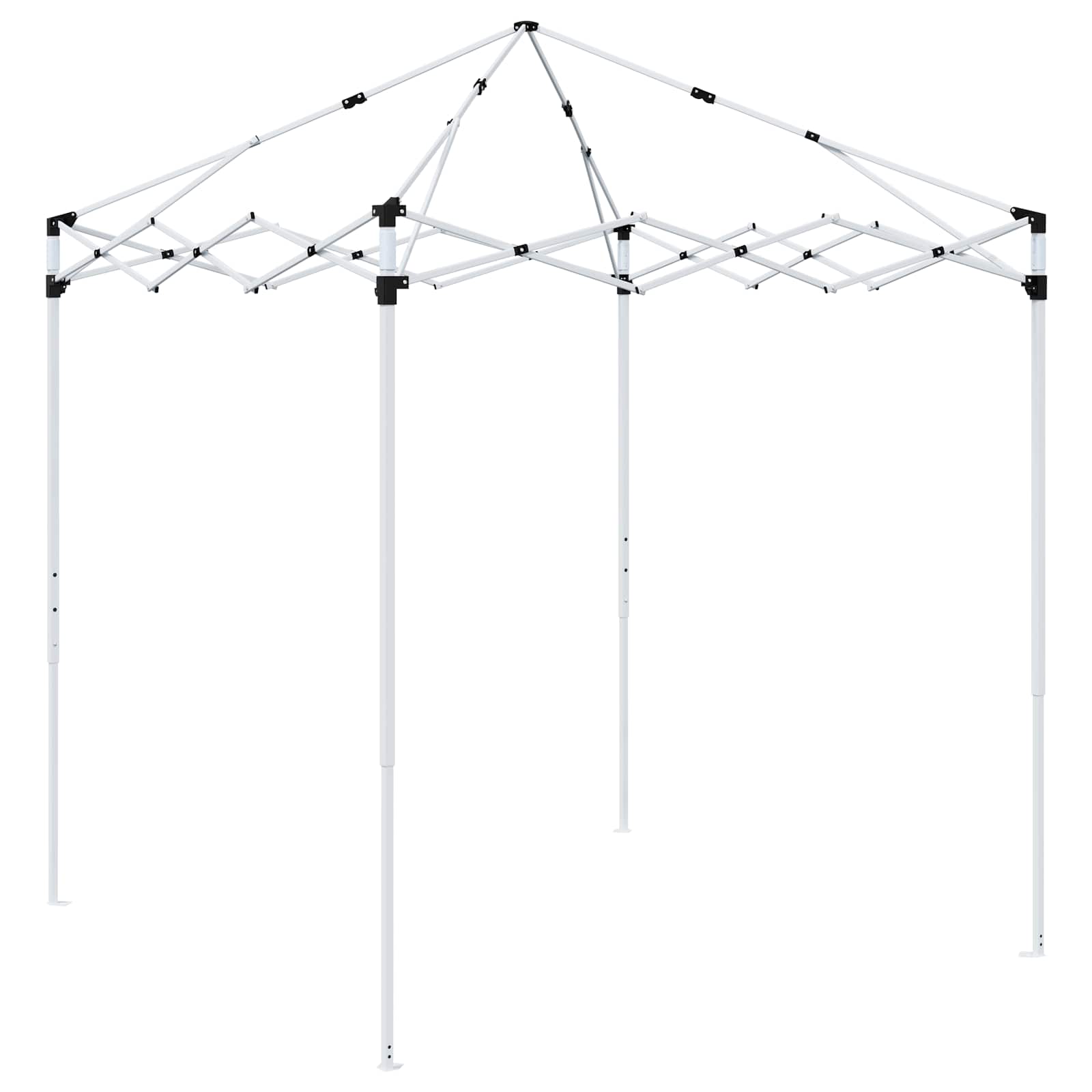 Pop-up Partyzelt 195 x 195 x 245 cm Anthrazit Oxford-Stoff