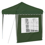 Pop-up Partyzelt 195 x 195 x 245 cm Grün Oxford-Stoff